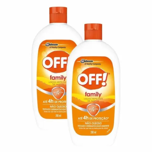 Loção Repelente de Insetos Off Family 200ml